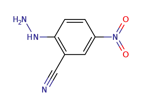 Molecular Structure of 60160-68-1 (Benzonitrile, 2-hydrazino-5-nitro-)