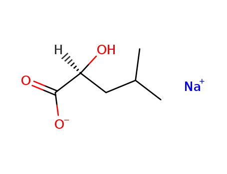 Molecular Structure of 54641-21-3 (sodium (S)-2-hydroxy-4-methylvalerate)