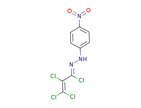 Molecular Structure of 915797-44-3 (N-(1,2,3,3-tetrachloroallylidene)-N'-(4-nitrophenyl)hydrazine)