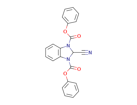 1H-Benzimidazole-1,3(2H)-dicarboxylic acid, 2-cyano-, diphenyl ester