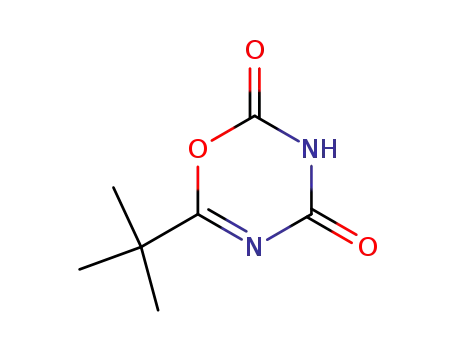 Molecular Structure of 102618-91-7 (2H-1,3,5-Oxadiazine-2,4(3H)-dione,  6-(1,1-dimethylethyl)-)