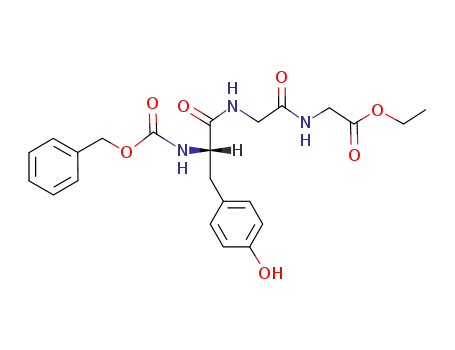 Molecular Structure of 34695-67-5 (Glycine, N-[N-[N-[(phenylmethoxy)carbonyl]-L-tyrosyl]glycyl]-, ethyl ester)