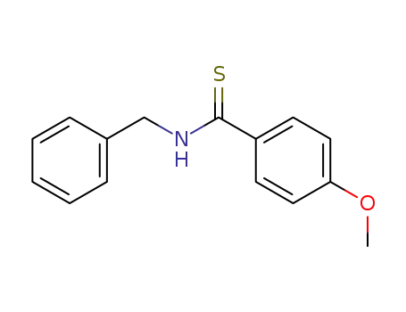 Molecular Structure of 68055-31-2 (Benzenecarbothioamide, 4-methoxy-N-(phenylmethyl)-)