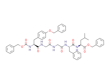 Molecular Structure of 74974-13-3 (L-Leucine,
N-[N-[N-[N-[N-[(phenylmethoxy)carbonyl]-O-(phenylmethyl)-L-tyrosyl]glyc
yl]glycyl]-L-phenylalanyl]-, phenylmethyl ester)