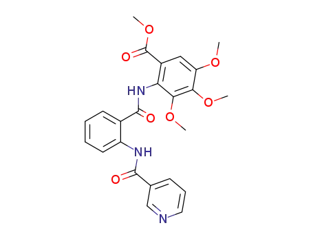 methyl 3,4,5-trimethoxy-2-((2-((3-pyridinylcarbonyl)amino)benzoyl)amino)benzoate