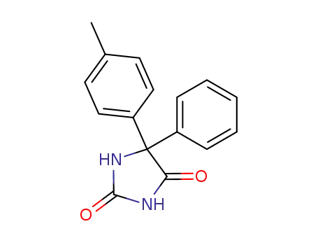 Molecular Structure of 51169-17-6 (5-(4-METHYLPHENYL)-5-PHENYLHYDANTOIN)