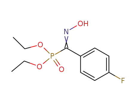 Molecular Structure of 154109-07-6 (diethyl [N-(hydroxy)imino](p-fluorophenyl)methylphosphonate)