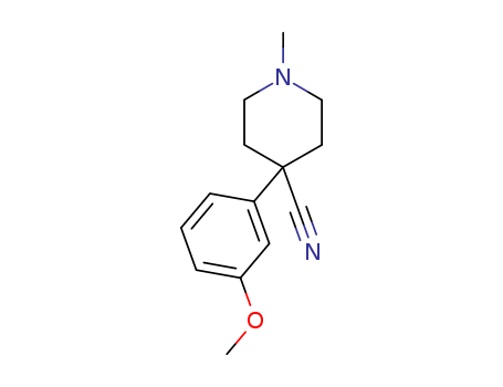 4-Piperidinecarbonitrile,4-(3-methoxyphenyl)-1-methyl- cas  5460-79-7