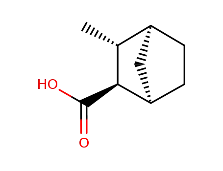 Molecular Structure of 131726-04-0 ((-)-(1R,2R,3R)-3-methylbicyclo<2.2.1>heptane-2-carboxylic acid)
