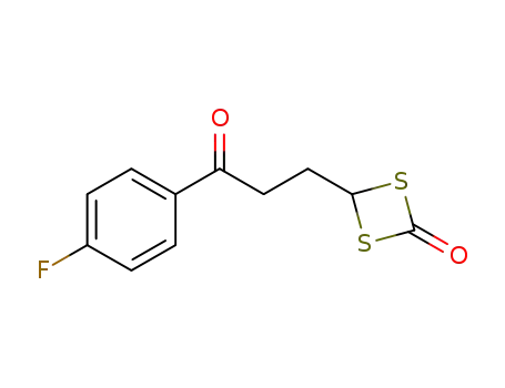 Molecular Structure of 1509927-78-9 (4-[3-(4-fluorophenyl)-3-oxopropyl][1,3]dithietan-2-one)