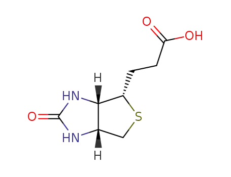 Molecular Structure of 16968-98-2 (3-[(1S,2S,5R)-7-oxo-3-thia-6,8-diazabicyclo[3.3.0]oct-2-yl]propanoic acid)