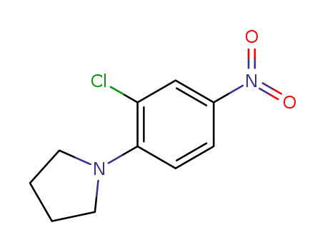 Molecular Structure of 55403-91-3 (1-(2-chloro-4-nitrophenyl)pyrrolidine)