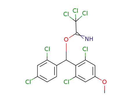 Molecular Structure of 1205121-89-6 ((2,6-dichloro-4-methoxyphenyl)-(2,4-dichlorophenyl)methyl trichloroacetimidate)