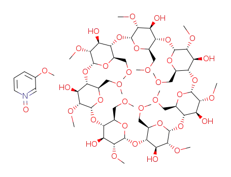 Molecular Structure of 120309-63-9 (C<sub>56</sub>H<sub>98</sub>O<sub>35</sub>*C<sub>6</sub>H<sub>7</sub>NO<sub>2</sub>)