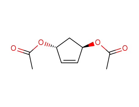 Molecular Structure of 59415-74-6 (4-Cyclopentene-1,3-diol, diacetate, trans-)