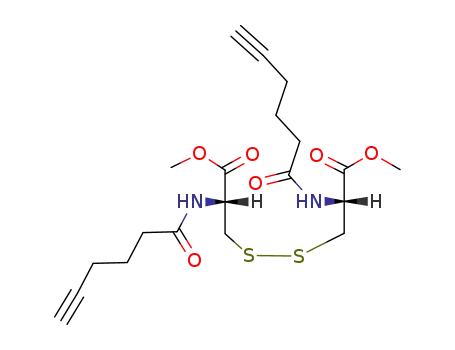 (R)-2-Hex-5-ynoylamino-3-((R)-2-hex-5-ynoylamino-2-methoxycarbonyl-ethyldisulfanyl)-propionic acid methyl ester