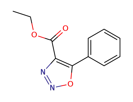 Molecular Structure of 60474-28-4 (5-phenyl-[1,2,3]oxadiazole-4-carboxylic acid ethyl ester)