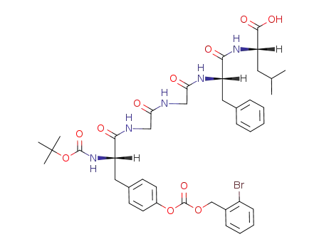 Molecular Structure of 134532-08-4 (BocTyr(2-BrZ)GlyGlyPheLeuOH)