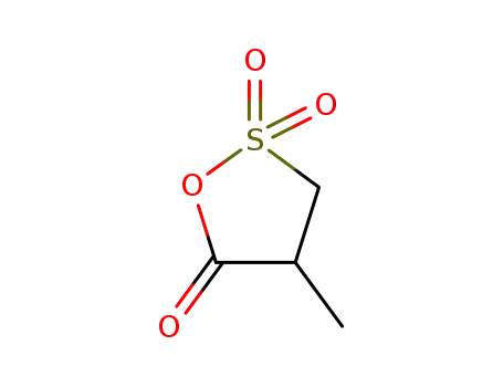 Molecular Structure of 21010-17-3 (1,2-Oxathiolan-5-one, 4-methyl-, 2,2-dioxide)
