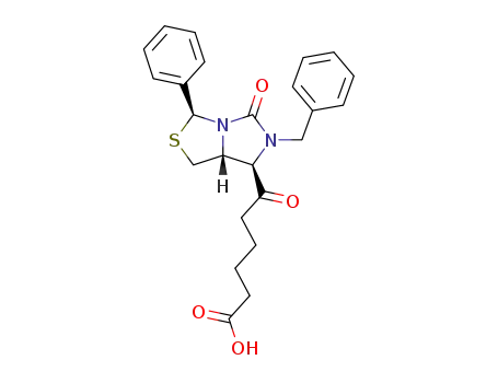 6-[(3S,7R,7aR)-6-benzyl-5-oxo-3-phenyltetrahydro-1H-imidazo[1,5-c][1,3]thiazol-7-yl]-6-oxohexanoic acid