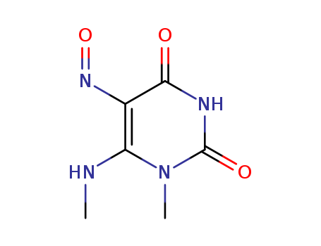 2,4(1H,3H)-Pyrimidinedione,1-methyl-6-(methylamino)-5-nitroso-