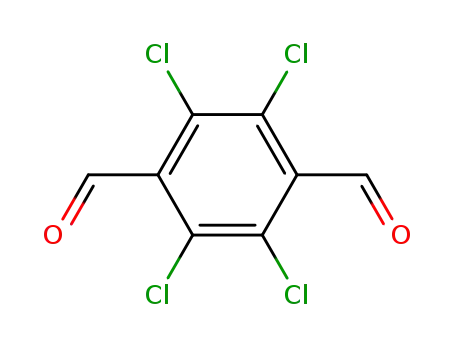 Molecular Structure of 3421-67-8 (2,3,5,6-tetrachlorobenzene-1,4-dicarbaldehyde)