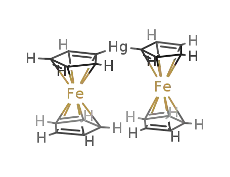 Molecular Structure of 1274-09-5 (bis(ferrocenyl)mercury)