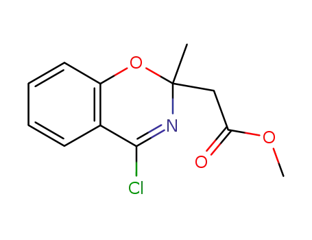 Molecular Structure of 82507-98-0 (4-chloro-2-methyl-2-methoxycarbonylmethyl-2H-1,3-benzoxazine)