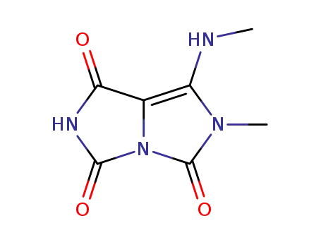 1H-Imidazo[1,5-c]imidazole-1,3,5(2H,6H)-trione,
6-methyl-7-(methylamino)-