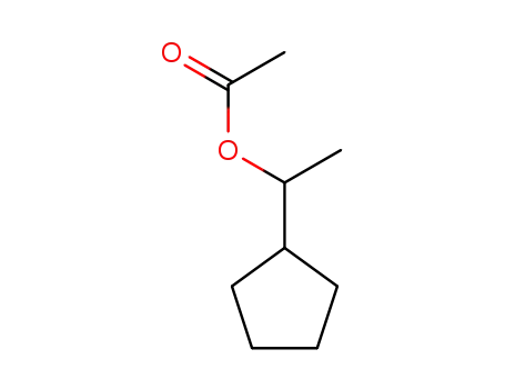 Molecular Structure of 90646-35-8 (acetic acid-(1-cyclopentyl-ethyl ester))