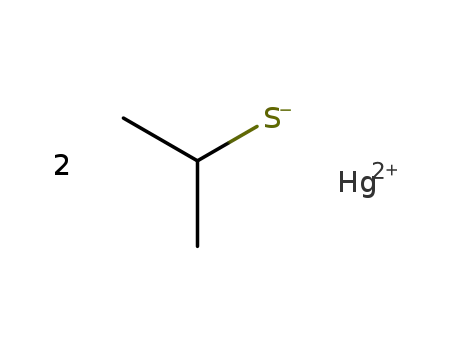 Molecular Structure of 54760-87-1 (mercury dipropane-2-thiolate)