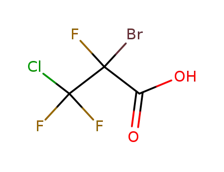 Molecular Structure of 422-21-9 (2-bromo-3-chloro-2,3,3-trifluoro-propionic acid)