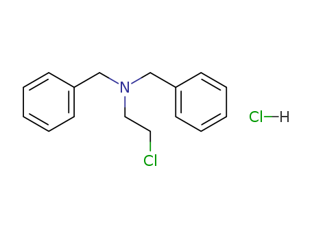 Benzenemethanamine,N-(2-chloroethyl)-N-(phenylmethyl)-, hydrochloride (1:1)  CAS NO.55-43-6