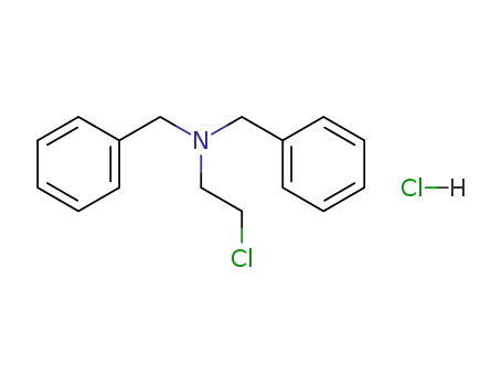 Molecular Structure of 55-43-6 (N-(2-CHLOROETHYL)DIBENZYLAMINE HYDROCHLORIDE)