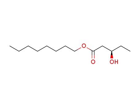 Molecular Structure of 92445-22-2 (octyl (3S)-(+)-3-hydroxypentanoate)