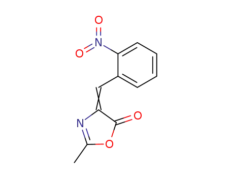 5(4H)-Oxazolone, 2-methyl-4-[(2-nitrophenyl)methylene]-