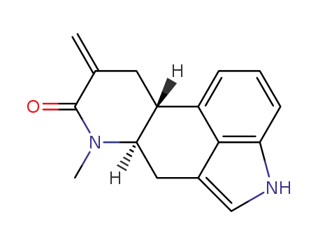 Molecular Structure of 51867-15-3 (6-methyl-8-methylen-ergolin-7-one)
