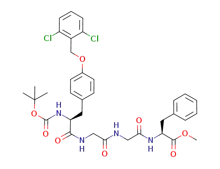 L-Phenylalanine,
O-[(2,6-dichlorophenyl)methyl]-N-[(1,1-dimethylethoxy)carbonyl]-L-tyrosyl
glycylglycyl-, methyl ester
