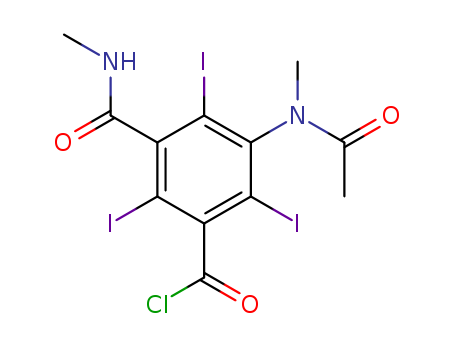 3-[acetyl(methyl)amino]-2,4,6-triiodo-5-(methylcarbamoyl)benzoylchloride