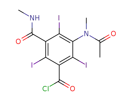 2,4,6-Triiodo-3-(methylacetamido)-5-((methylamino)carbonyl)benzoylchloride