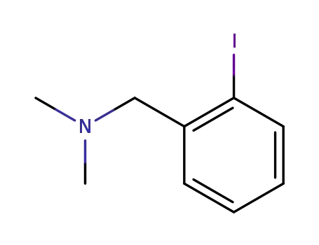 Molecular Structure of 10175-33-4 (N,N-Dimethyl(2-iodophenyl)methylamine)