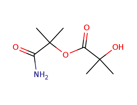 Molecular Structure of 855636-80-5 (α-(α-hydroxy-isobutyryloxy)-isobutyric acid amide)