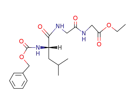 Molecular Structure of 20806-85-3 (Glycine, N-[N-[N-[(phenylmethoxy)carbonyl]-L-leucyl]glycyl]-, ethyl ester)