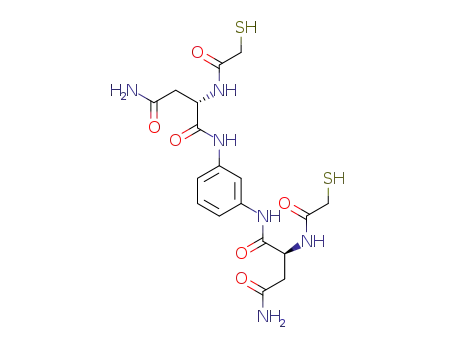 Molecular Structure of 1597415-37-6 ((2S,2'S)-N1,N1’-(1,3-phenylene)bis(2-(2-mercaptoacetamido)succinamide))