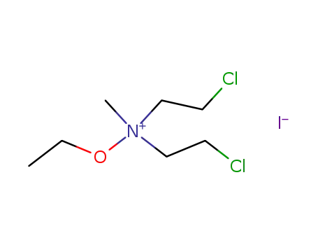 Molecular Structure of 92204-31-4 (bis(2-chloroethyl)(ethoxy)methylammonium iodide)