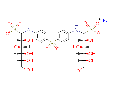 D-Glucitol,1,1'-[sulfonylbis(4,1-phenyleneimino)]bis[1-deoxy-1-sulfo-, sodium salt (1:2) cas  554-18-7