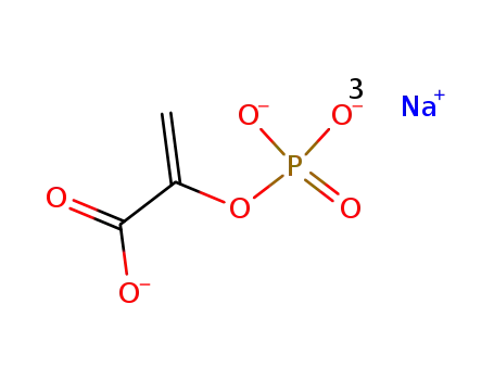Molecular Structure of 5541-93-5 (2-PHOSPHOENOL PYRUVATE NA3SALT)