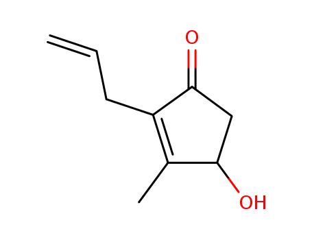 Molecular Structure of 29605-88-7 (2-Allyl-4-hydroxy-3-methyl-2-cyclopenten-1-one)