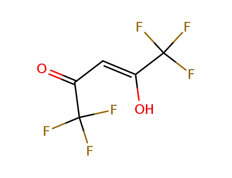 Molecular Structure of 75092-43-2 (3-Penten-2-one, 1,1,1,5,5,5-hexafluoro-4-hydroxy-, (3Z)-)