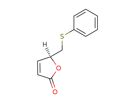 Molecular Structure of 85718-56-5 ((-)-(S)-5-phenylthiomethyloxol-3-en-2-one)
